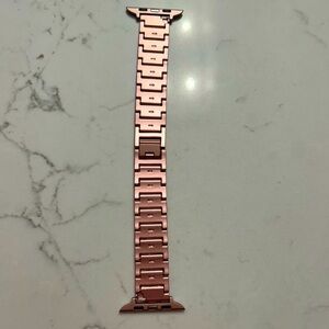 Apple Watch Rose Gold engraved Bling watch replacement band
